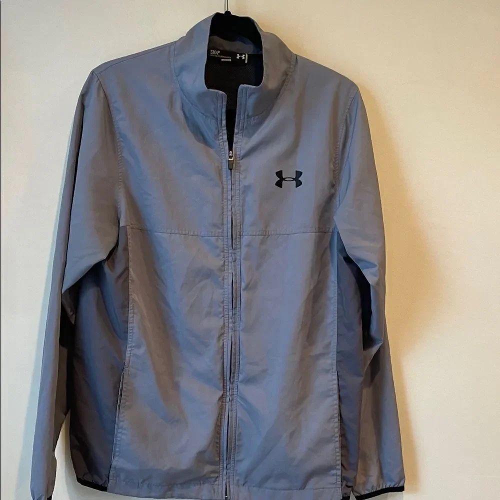 Under Armour Light Gray Zip-Up Jacket unisex